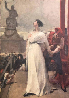 Madame Roland à l'échafaud (1793) by Anonymous