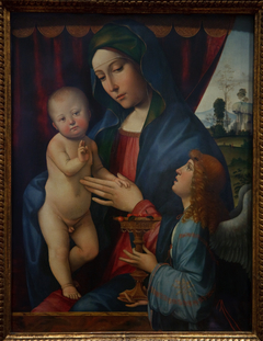 Madonna and Child with Angel by Francesco Francia