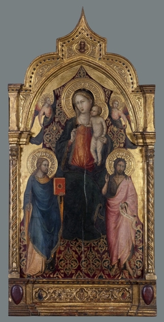 Madonna and Child, with St Jacob the Younger, St John The Baptist and Angels by Bicci di Lorenzo