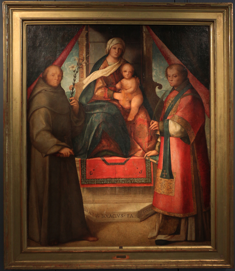 Madonna in trono tra i ss. Vincenzo e Antonio da Padova
