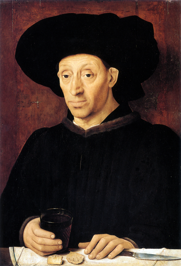 Man with a glass of wine