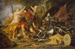 Mars von einer Viktorie gekrönt (und Paul de Vos) by Peter Paul Rubens