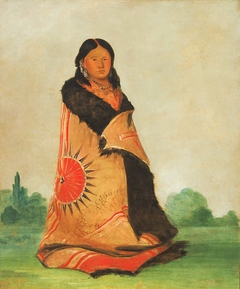Mong-shóng-sha, Bending Willow, Wife of Great Chief by George Catlin