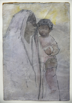Mother and Child by Abanindranath Tagore