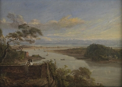 mouth of the Neath river from Britan Ferry grounds, the seat of the Earl of Jersey