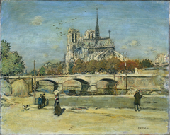 Notre Dame Seen from the Quai de la Tournelle by Jean-Francois Raffaelli