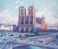Notre-Dame, vue du quai Saint-Michel by Maximilien Luce