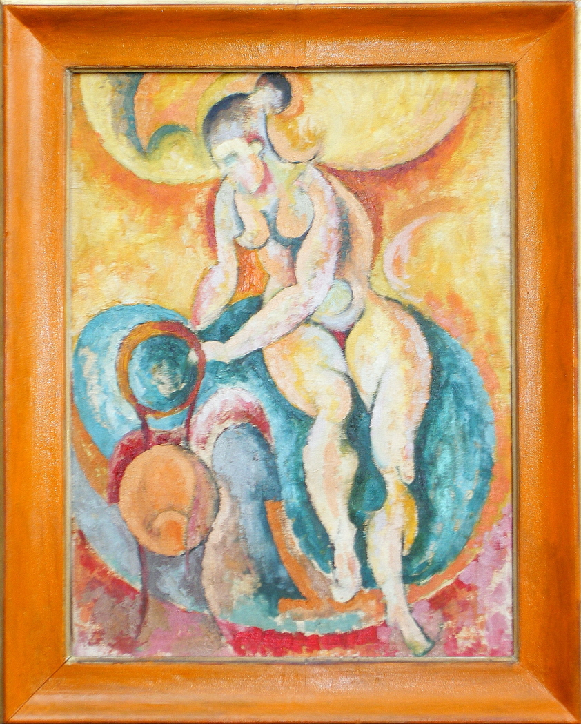 ‘Nude with apocalyptic curves’, 1957. Oil on canvas, 81 x 61 cm.