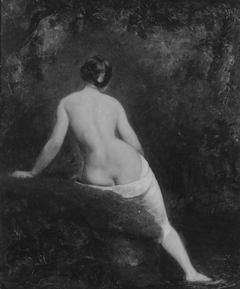 Nude Woman Seated in a Landscape