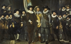 Officers and other civic guardsmen of the IIIrd District of Amsterdam, under the command of Captain Allaert Cloeck and Lieutenant Lucas Jacobsz Rotgans by Thomas de Keyser