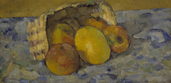 Overturned Basket of Fruit by Paul Cézanne