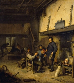 Peasants Before a Fire in an Inn