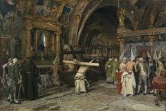 Penitents in the Lower Basilica of Assisi