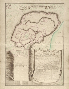 Plattegrond van het kasteel van Edinburgh, 1692 by Samuel Du Ry de Champdoré