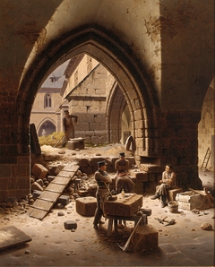 Port of the Cloister of the Liebfrauenkirche in Halberstadt by Carl Hasenpflug
