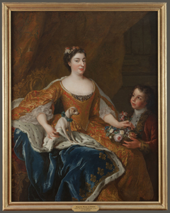 Portrait d'Augusta Marie Jeanne de Baden-Baden, duchesse d'Orléans by Alexis Simon Belle