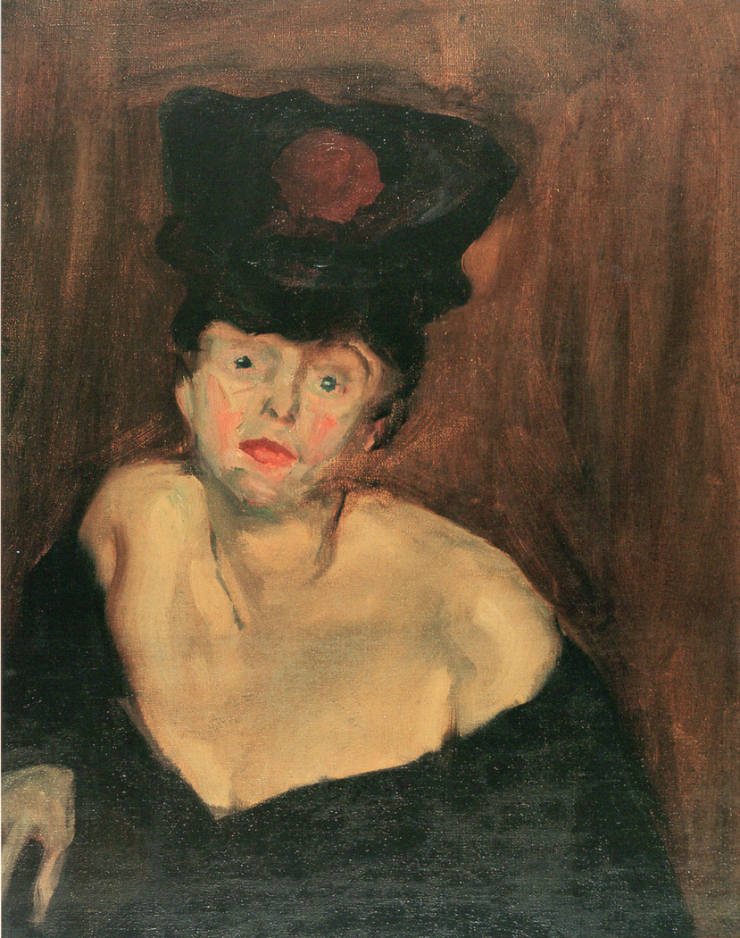 Portrait einer Dame mit Hut (2)