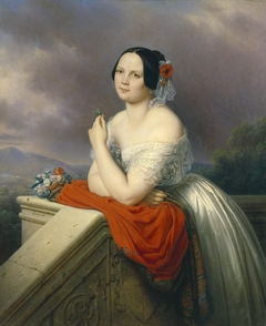 Portrait of a Young Woman by Charles de Steuben