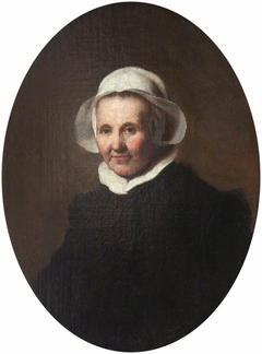 Portrait of an Old Lady in a White Cap (possibly Aeltje Pietersdr. Uylenburgh, c.1570–1644, the wife of Johannes Cornelisz. Sylvius, 1564–1638) by Anonymous