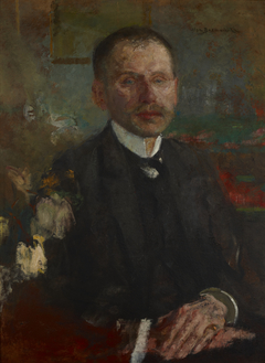 Portrait of Bogdan Faleński – two-sided painting by Olga Boznańska