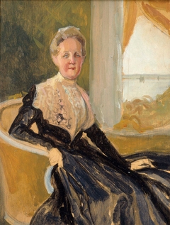 Portrait of Countess Elisabeth Wachtmaister, compositional sketch by Albert Edelfelt