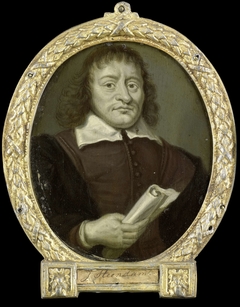 Portrait of Hendrik Bruno, Poet and Co-Rector of the Latin School in Hoorn by Arnoud van Halen