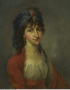 Portrait of Kazimiera Wilżyna née Potocka. by Kazimierz Wojniakowski