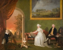 Portrait Of Robert Mynors And His Family by James Millar