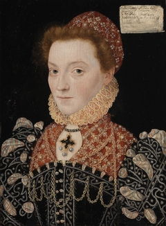 Portrait of 'The Fair Geraldine' (Elizabeth Fitzgerald, Countess of Lincoln, c1528-1590) by Master of the Countess of Warwick
