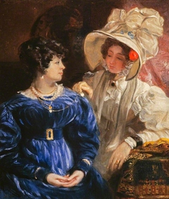 Portrait of Two Women (possibly Adela Geddes (1791-1881), the Artist's Wife, and a Friend) by Andrew Geddes