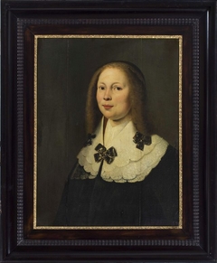 Portrait of  Wilsck van Feytsma (..-1677), echtgenote van Hessel Roorda van Eysinga by Wybrand de Geest