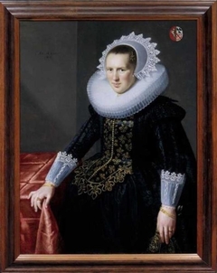 Portret van Anna Ram-Strick (1591-1637) by Paulus Moreelse