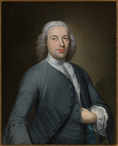 Portret van Leonard Swanenburg (1701-1788), steenfabrikant te Gouda. by Pierre Frédéric de la Croix