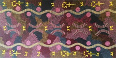 Possum & Rock Wallaby Dreaming - Napperby by Clifford Possum Tjapaltjarri