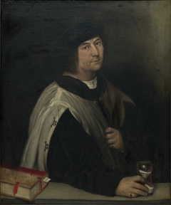 Prelate with an Hourglass by Sebastiano del Piombo