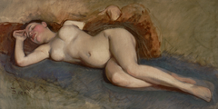 Reclining Nude by Frank Duveneck