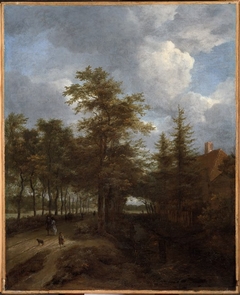 Road Lined with Trees by Jacob van Ruisdael