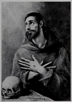 Saint Francis in ecstasy by El Greco
