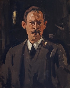 Samuel John Peploe, 1871 - 1935. Artist (Self-portrait) by Samuel Peploe