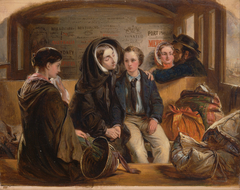 Second Class - The Parting. "Thus part we rich in sorrow, parting poor." by Abraham Solomon