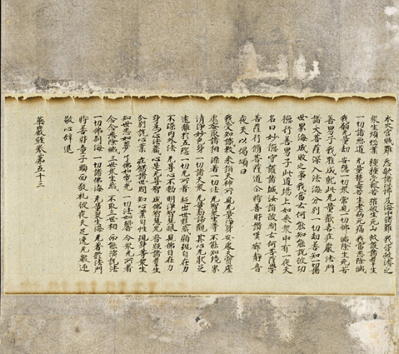 Section of the Flower Garland Sutra, Fascicle 53