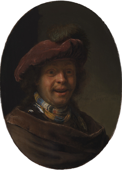 “Self-Portrait” with a Plumed Beret by Frans van Mieris the Elder