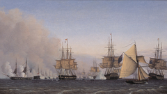 Slaget på Rheden den 2. april 1801 by Emil Normann