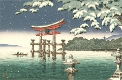 Snow at Miyajima by Tsuchiya Koitsu