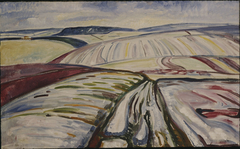Snow Landscape, Thüringen by Edvard Munch