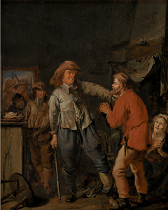 Soldiers Breaking into a Peasant's Cottage