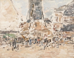 St. Catherine's Market in Honfleur by Eugène Boudin
