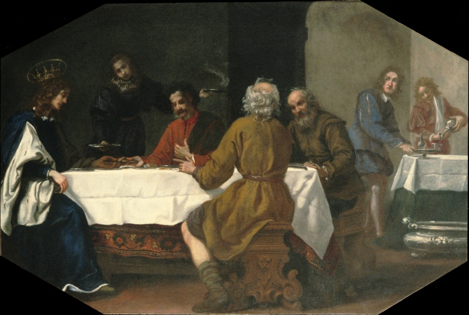 St. Louis of France Visiting an Alms House