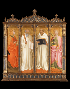 St. Mary Magdalene, St. Benedict, St. Bernard of Clairveaux and St. Catherine of Alexandria