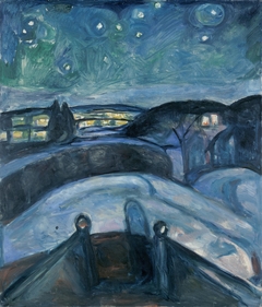 Starry Night by Edvard Munch